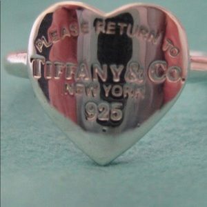 Tiffany & Co heart ring size 7